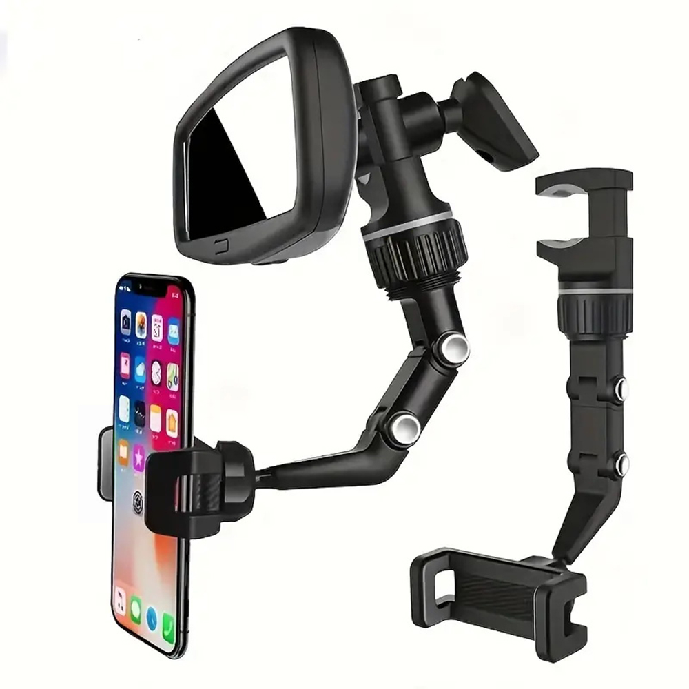 Desk Setup Essentials - Achteruitkijkspiegel Auto Telefoonhouder Autohouder Clip-On Mobiele