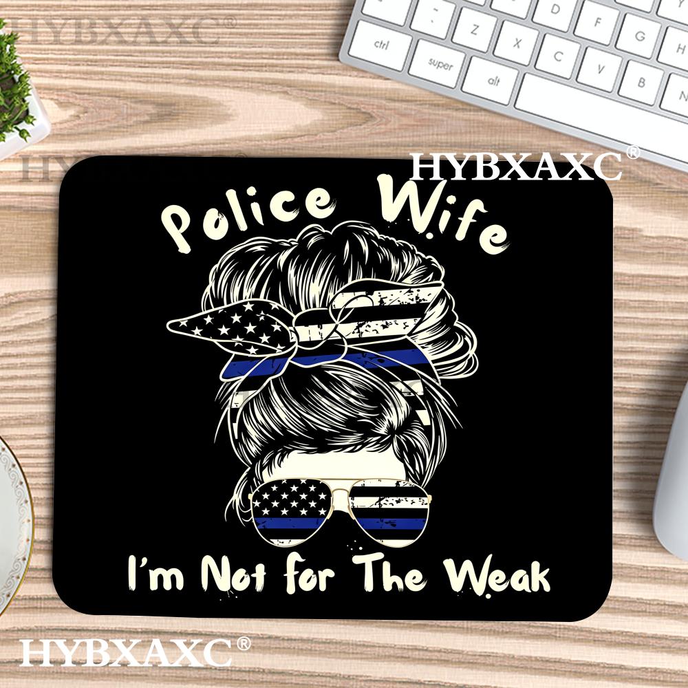 Work Desk Home Setup - HYBXAXC Police Wife muismat Thin Blue
