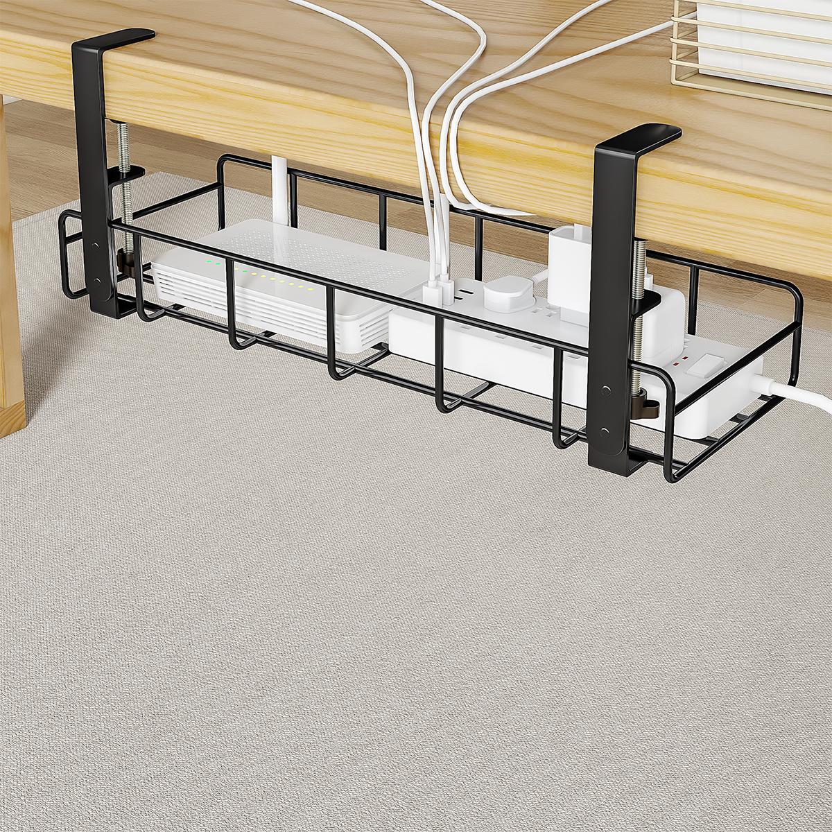 Desk Setup No Computer - Kabelbeheerbak zonder boren voor onder het