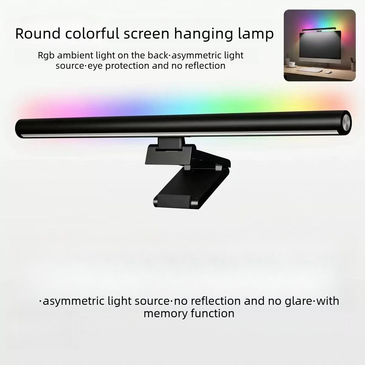 Ambient Light Bar Usb - RGB Touch-Control Monitor Lichtbalk met Oogbescherming,
