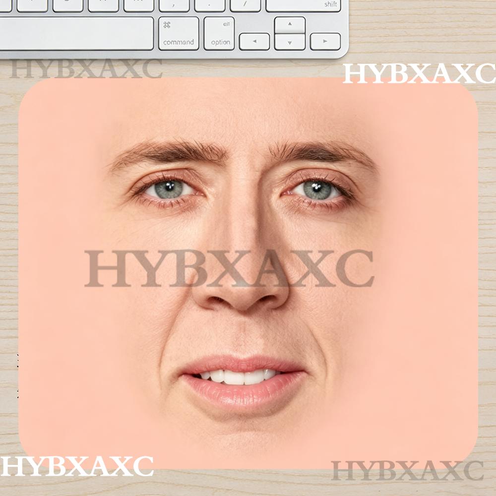 Work Desk Home Setup - HYBXAXC Nicolas Cage Face Meme muismat