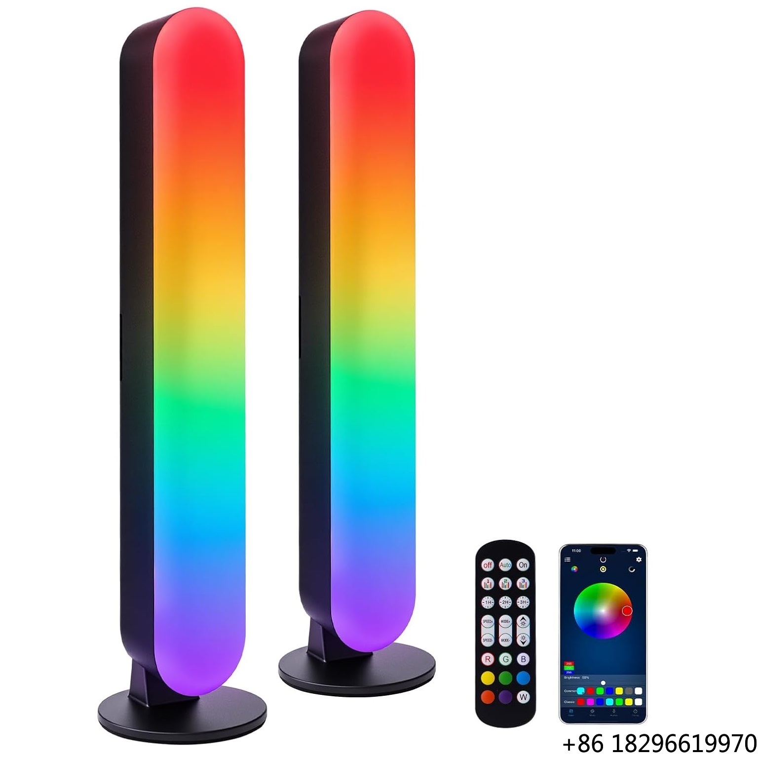 Ambient Light Bar Usb - Plastic RGB LED-lichtbalk met muziek synchronisatie,