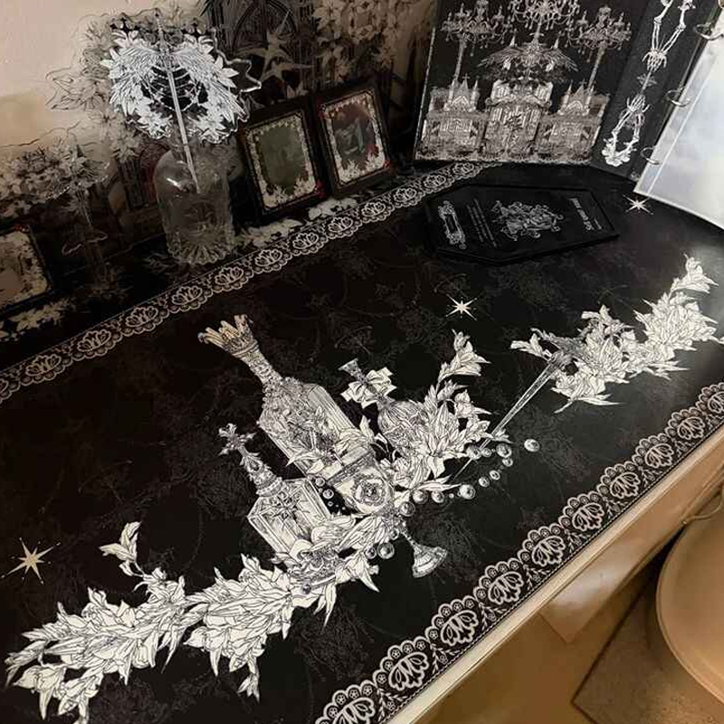 Desk Setup Cozy - Divine Realm Gotische Gebouw Muismat Extra
