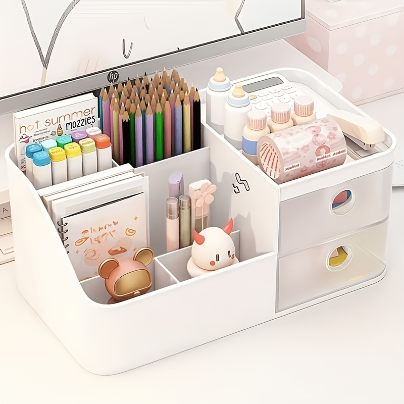 Desk Setup Essentials - Bureau-organizer, pennenhouder met grote capaciteit, essentieel