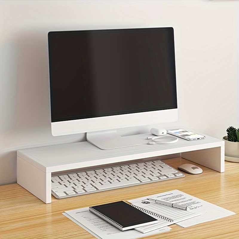 Monitor Riser Wood - Ruime houten monitorstandaard, verhoogde computerverhoger met