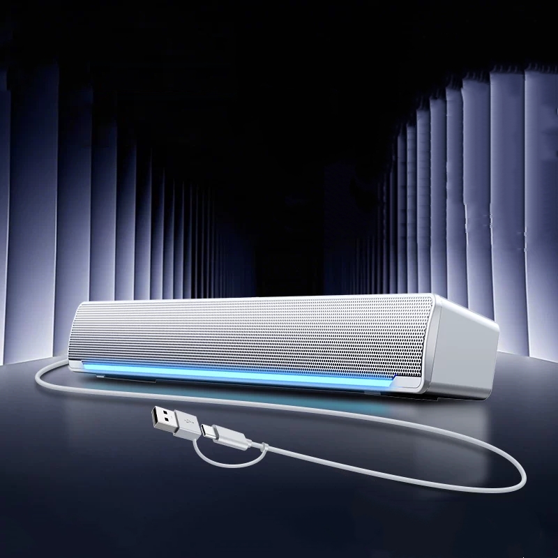 Ambient Light Bar Usb - SADA V-196 Gaming Soundbar Speaker Zwart
