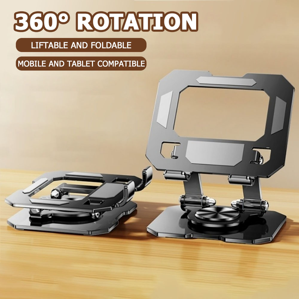 Desk Setup Essentials - 360 graden draaibare tablet- en telefoonstandaard,