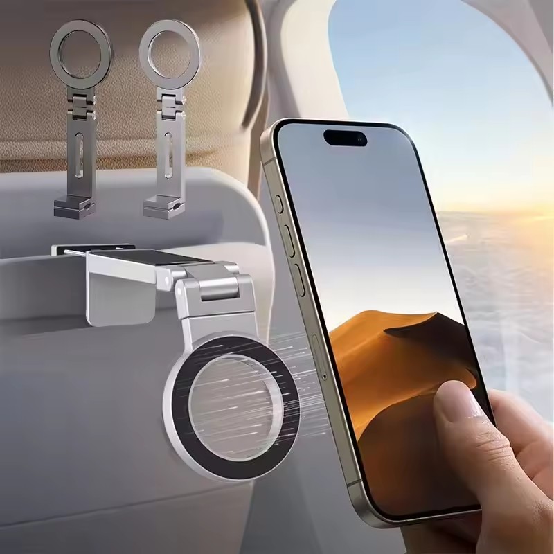 Desk Setup Essentials - Verstelbare universele magnetische telefoonhouder, reisbenodigdheden, flexibele