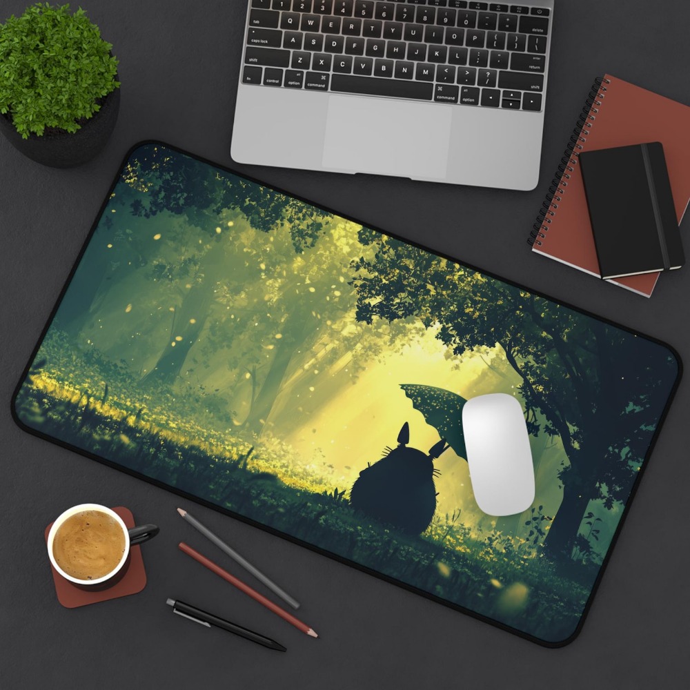 Dromerige Groene Bos Totoro Gr - Desk Setup Aesthetic recensie en prijs