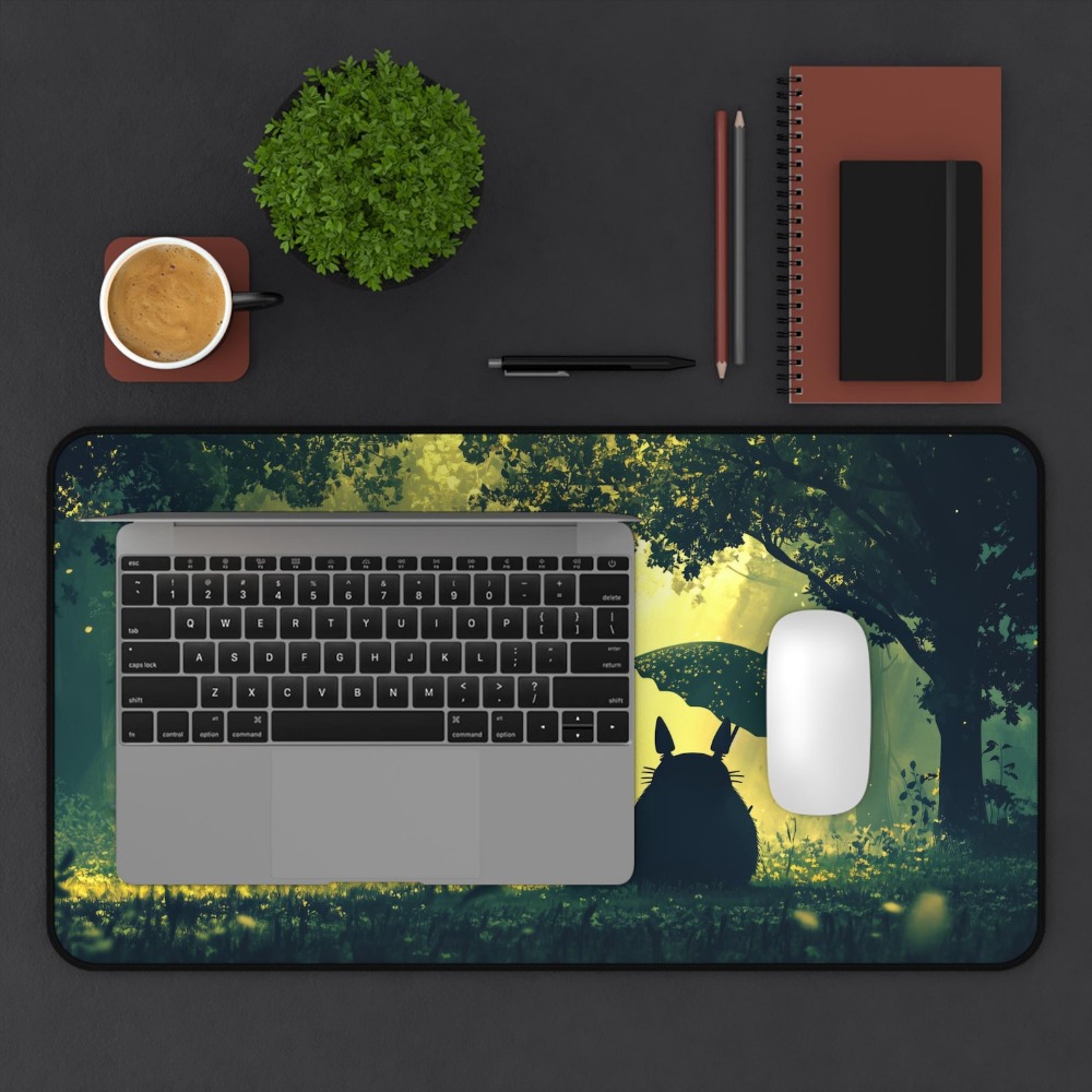 Dromerige Groene Bos Totoro Gr - Desk Setup Aesthetic recensie en prijs