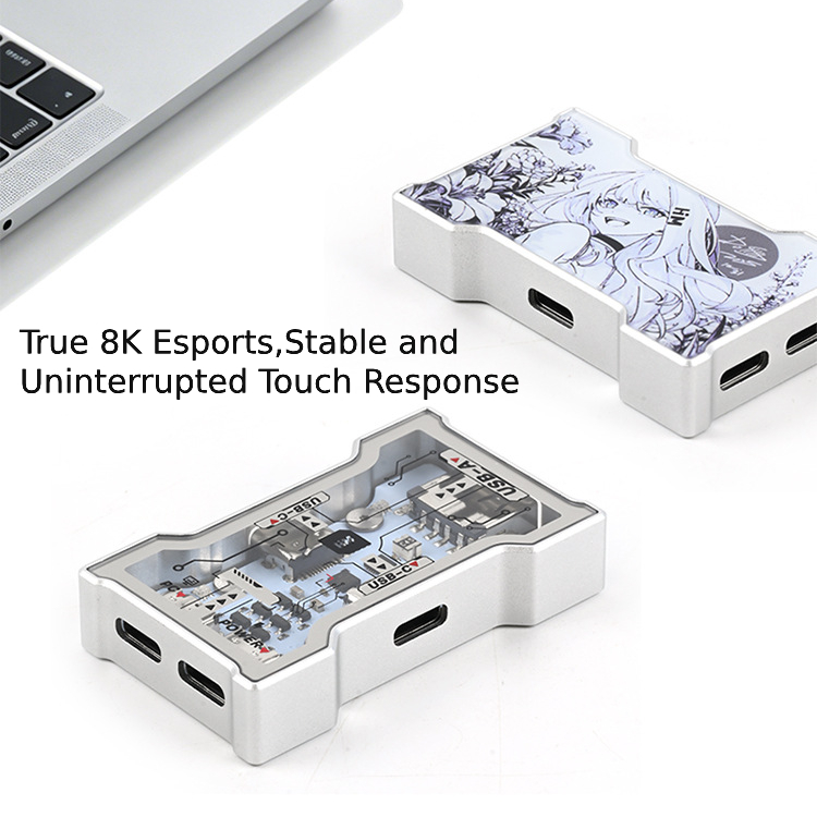 RGB USB Hub 2 ingangen 3 uitga - Desk Setup Keyboard recensie en prijs