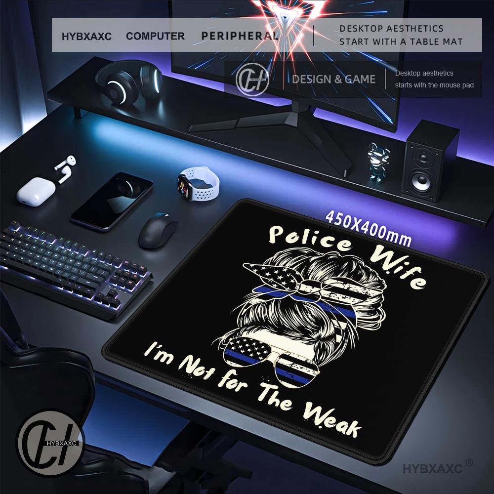 HYBXAXC Police Wife muismat Th - Work Desk Home Setup recensie en prijs