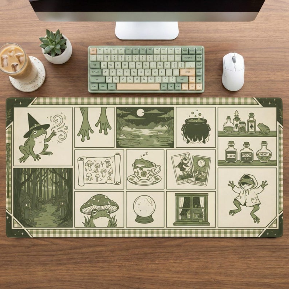 Witchy Frog Apothecary Bureaum - Desk Setup Aesthetic recensie en prijs