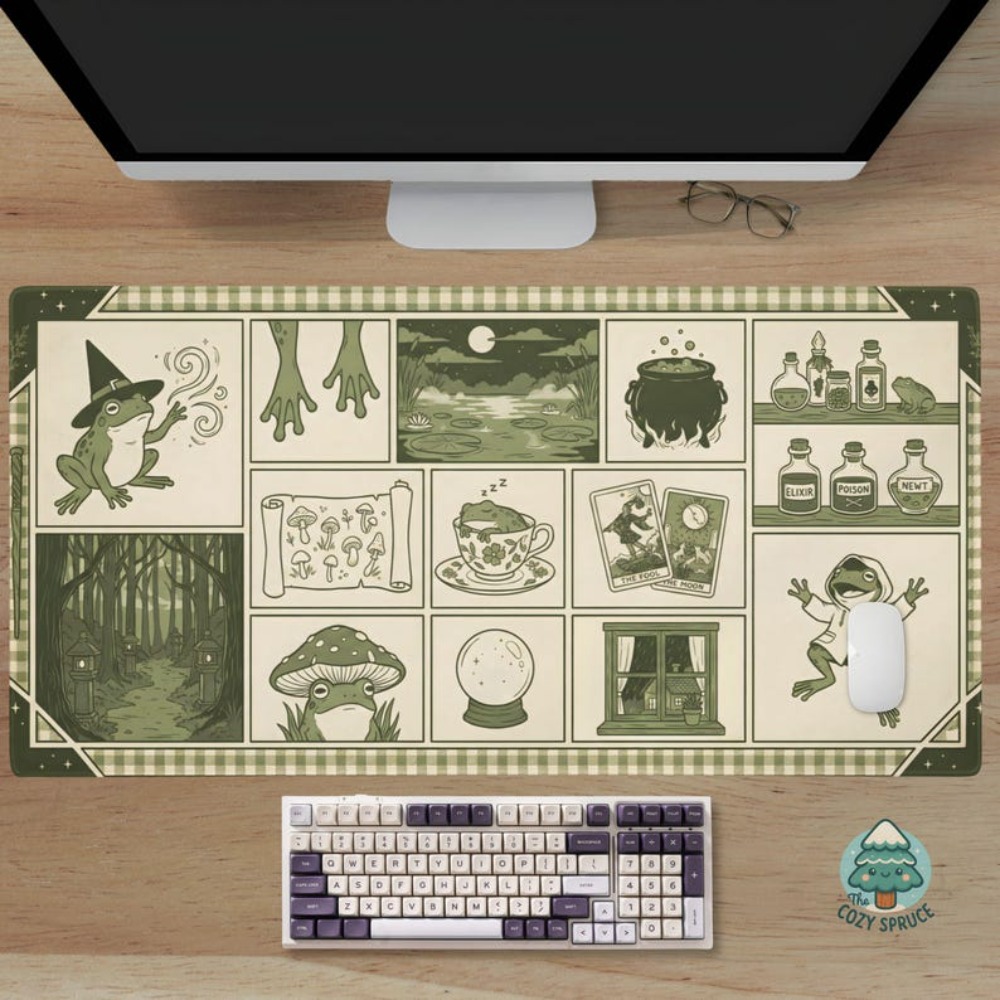 Witchy Frog Apothecary Bureaum - Desk Setup Aesthetic recensie en prijs