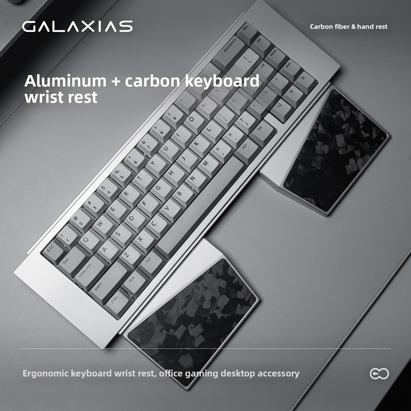 Op maat gemaakte aluminiumlege - Ergonomic Desk Setup Keyboard recensie en prijs