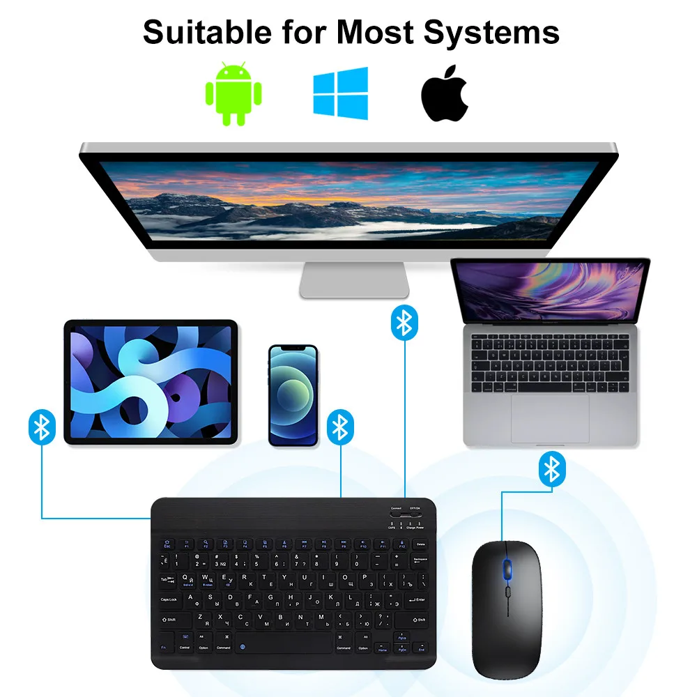 Nieuwe 2025 Bluetooth draadloz - Desk Setup Keyboard recensie en prijs