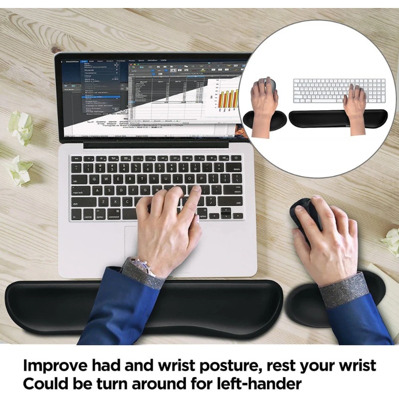 Ergonomische toetsenbord-polss - Desk Setup Keyboard recensie en prijs