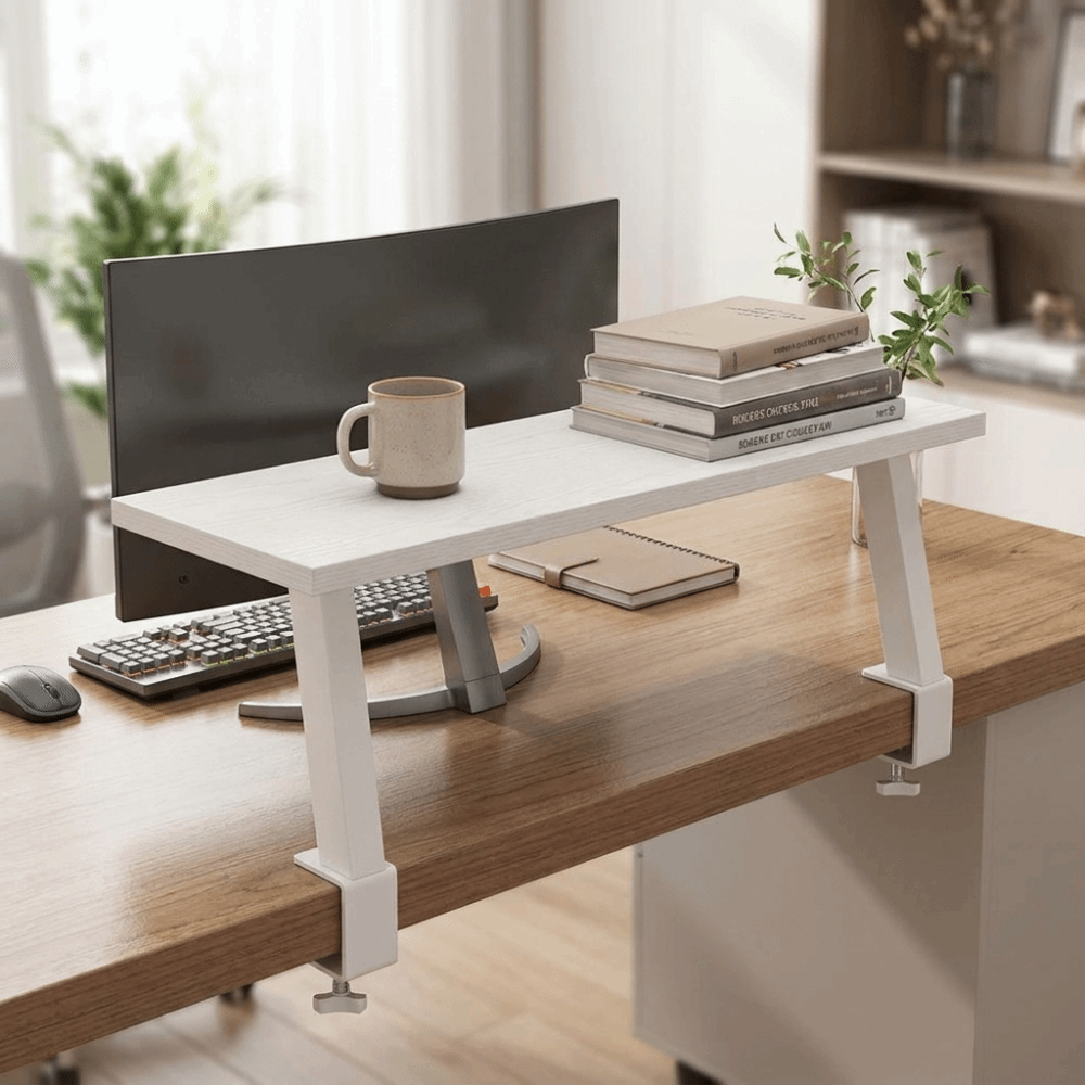 Houten Monitorstandaard met zw - Monitor Riser Wood recensie en prijs