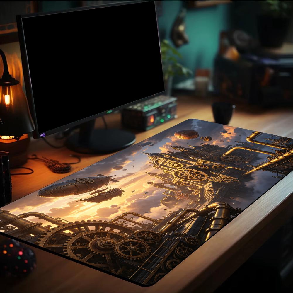 Steampunk Grote Muismat Speelm - Desk Setup Keyboard recensie en prijs