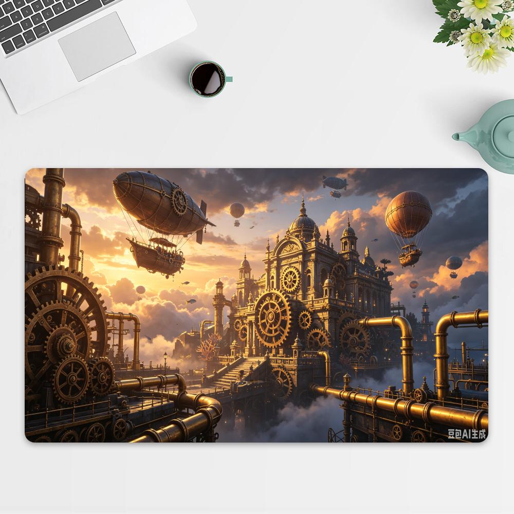 Steampunk Grote Muismat Speelm - Desk Setup Keyboard recensie en prijs