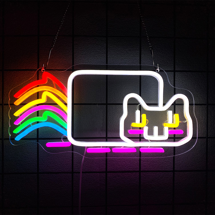 Regenboog Kat LED Neonbord, US - Ambient Light Bar Usb recensie en prijs