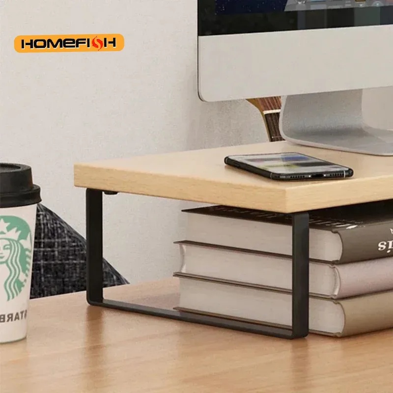 Verhoogde monitorstandaard voo - Monitor Riser Wood recensie en prijs