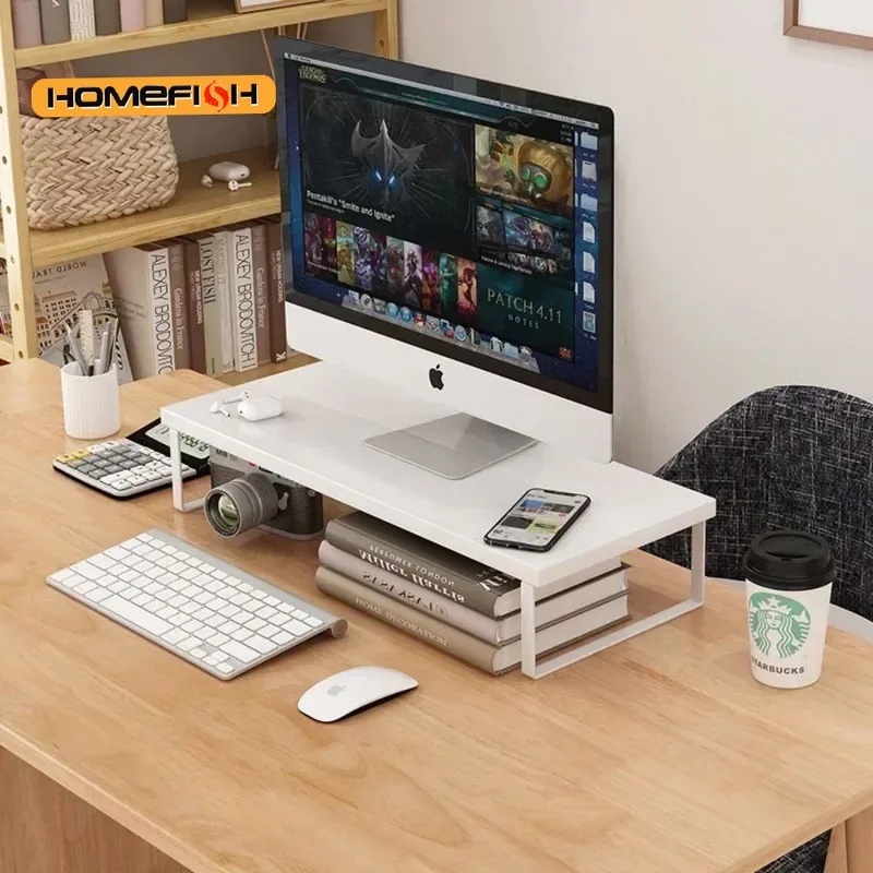 Verhoogde monitorstandaard voo - Monitor Riser Wood recensie en prijs