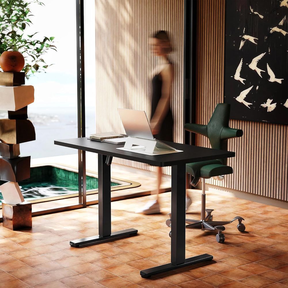 Elektrisch verstelbaar bureau, - Work Desk Home Setup recensie en prijs