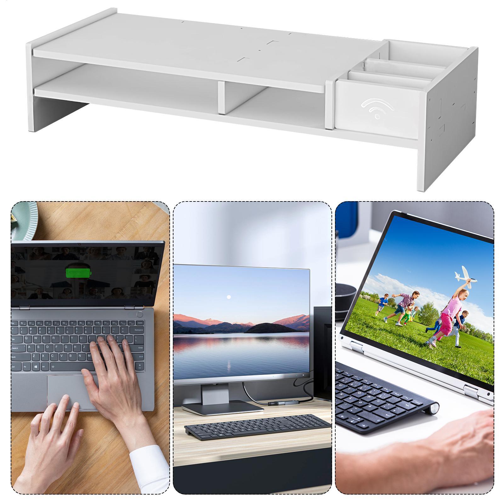 Kantoororganisatie Monitor Ris - Monitor Riser Wood recensie en prijs