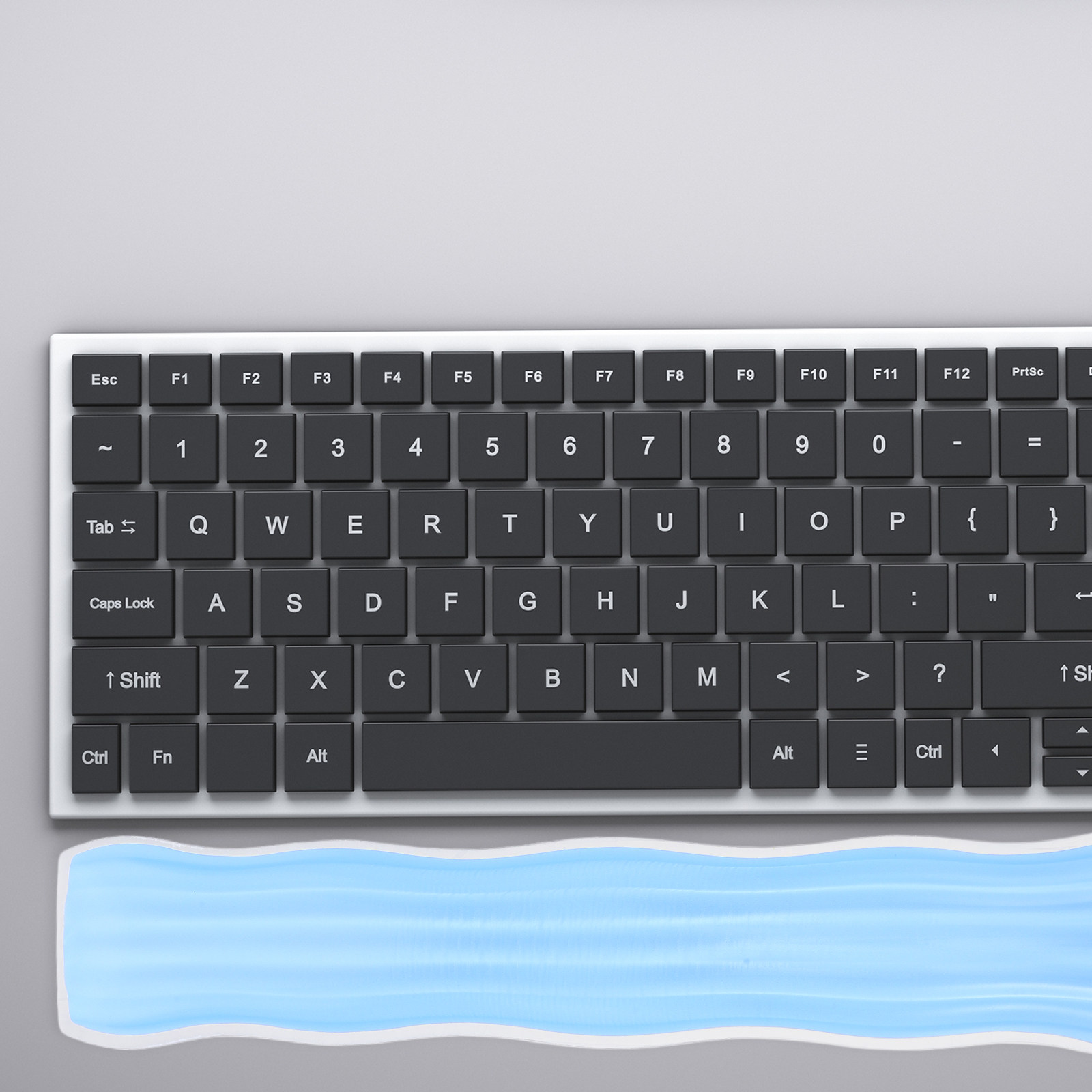 Transparante siliconen toetsen - Ergonomic Desk Setup Keyboard recensie en prijs