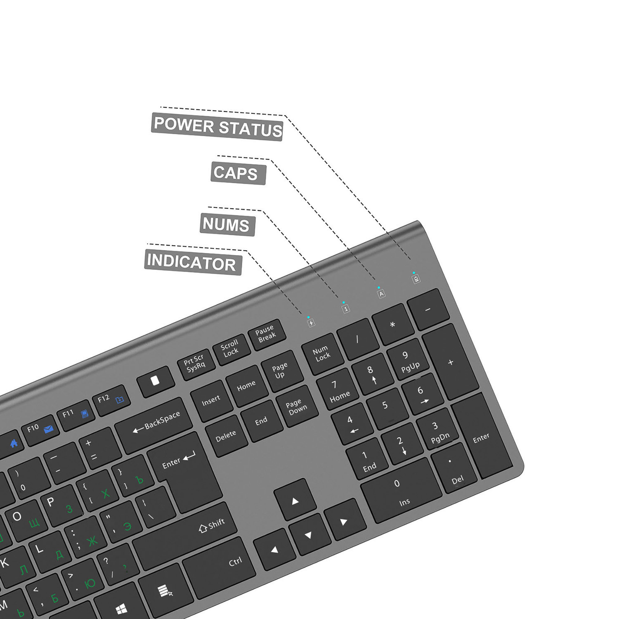 2.4G Oplaadbare Draadloze Toet - Desk Setup Keyboard recensie en prijs