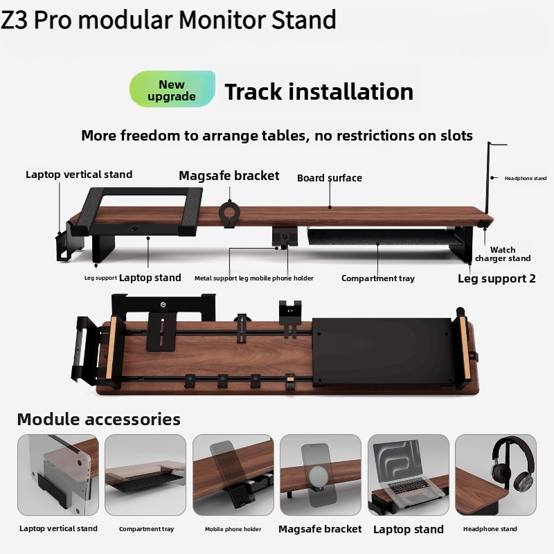 Z3 Pro Modulaire Monitor Riser - Monitor Riser Wood recensie en prijs