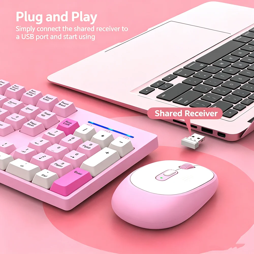 KEBIDUMEI 2.4G draadloos toets - Desk Setup Keyboard recensie en prijs