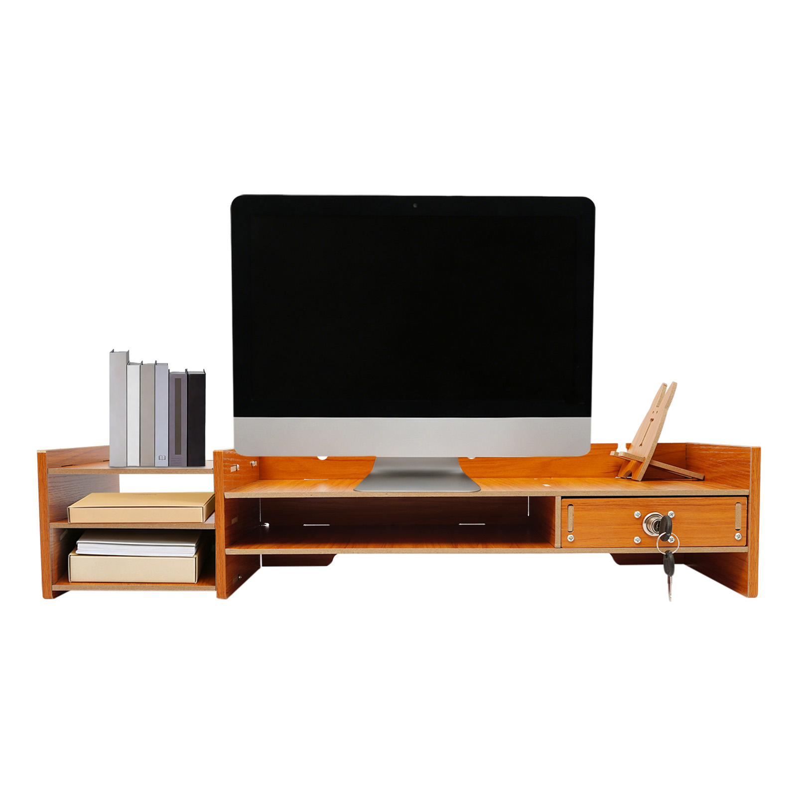 Ergonomische MDF monitorstanda - Monitor Riser Wood recensie en prijs