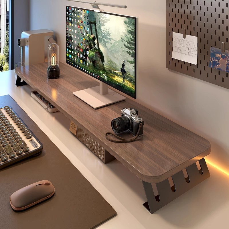 Monitor Hoogte Verhoging Stand - Monitor Riser Wood recensie en prijs